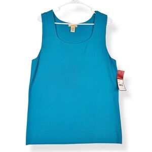 Choices Knit Tank Top Womens Plus 2X Scoop Neck Stretch Sleeveless Stretch NWT
